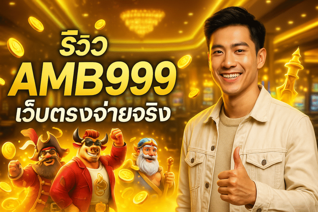 รีวิว AMB999 เว็บตรงจ่ายจริง